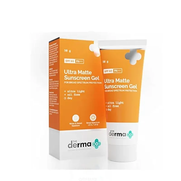 The Derma Co Ultra Matte Sunscreen Gel SPF60