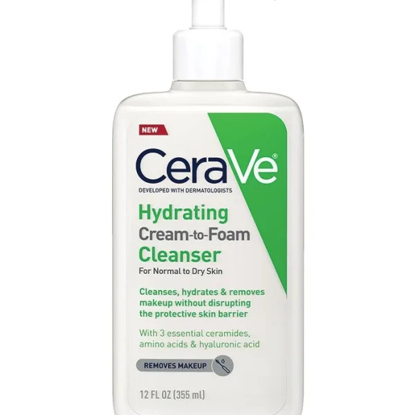 Cerave Hydrating Cream-to-Foam Cleanser – 355 ml