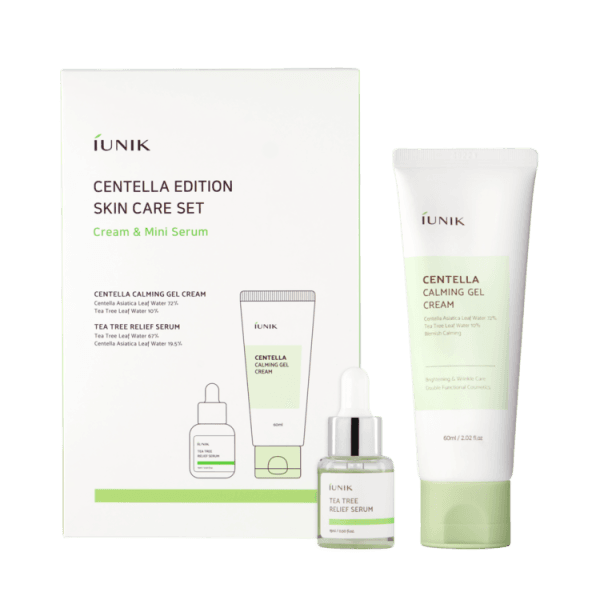 IUNIK CENTELLA EDITION SKINCARE SET (60 ML GEL CREAM + 15 ML SERUM)