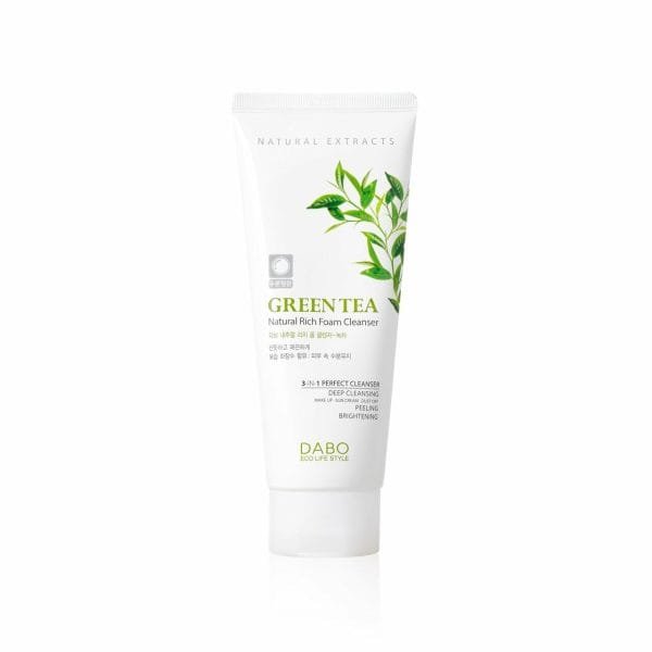 Dabo Natural Rich Foam Cleanser Green Tea 180ml