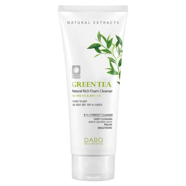 Dabo Green Tea Natural Rich Foam Cleanser 180ml