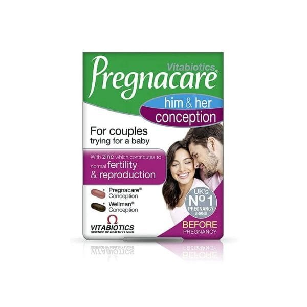 Vitabiotics Pregnacare Him and Her Conception 60 Tablets