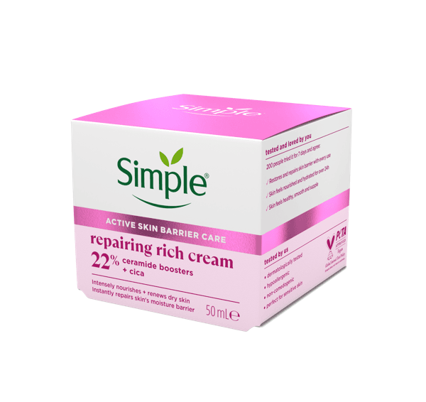 Simple Repairing Rich Cream with 22% Ceramide Booster + Cica 50ml