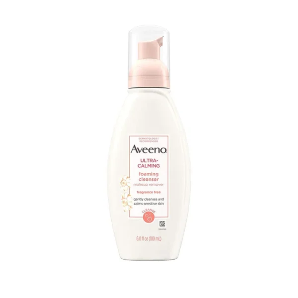 Aveeno Ultra-Calming Foaming Cleanser Makeup Remover – 180ml