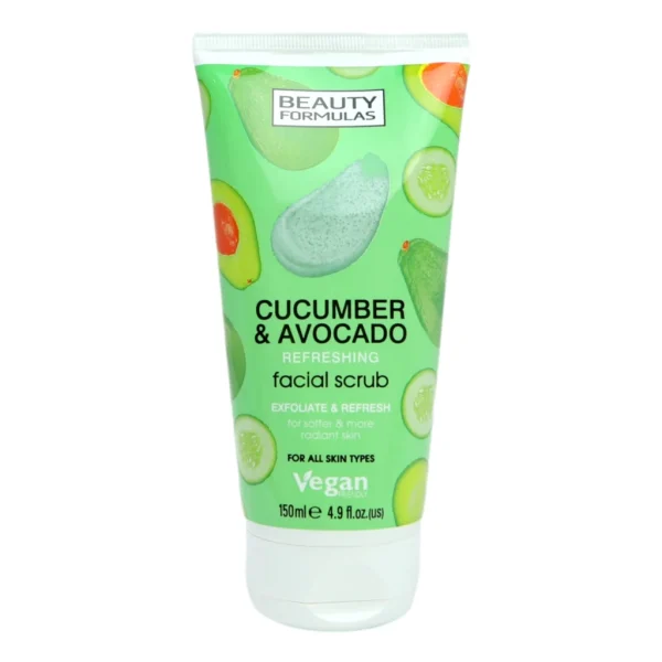Beauty Formulas Cucumber & Avocado Facial Scrub 150ml