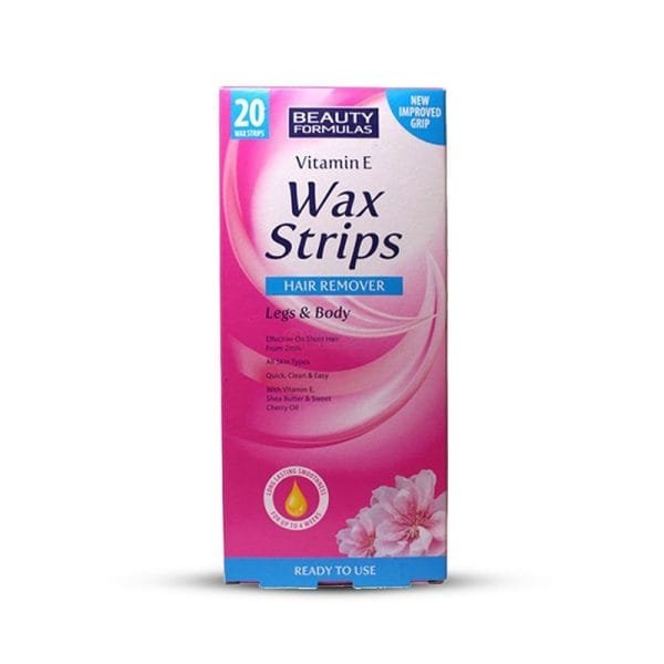 Beauty Formulas Wax Strips Vitamin E 20pcs