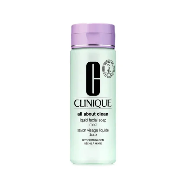 Clinique Liquid Facial Soap Dry Combination – 200ml