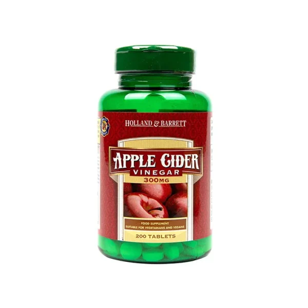 Holland & Barrett Apple Cider Vinegar 300mg – 200 Tablets