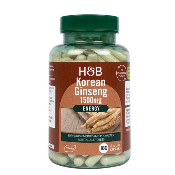 Holland & Barrett Korean Ginseng 1500 mg – 180 capsules