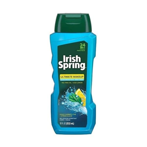 Irish Spring Ultimate Wake Up Tea Tree Face & Body Wash – 532ml