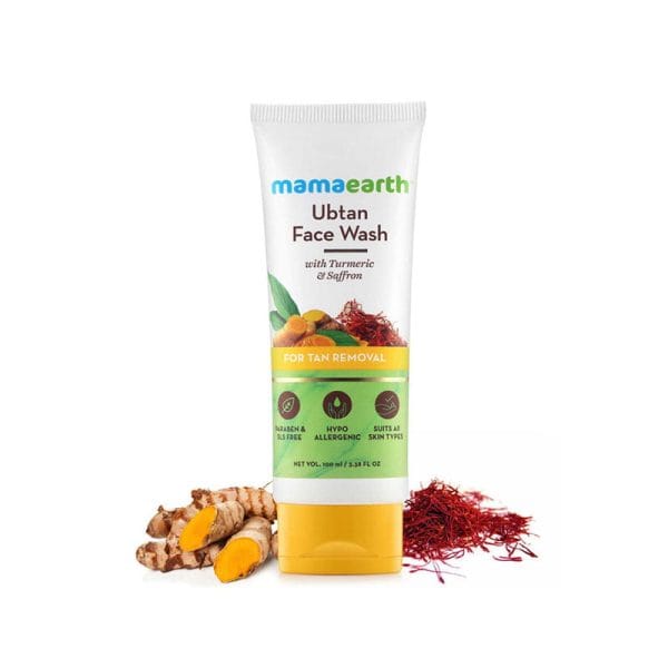 Mamaearth ubtan facewash for tan removal – 100ml