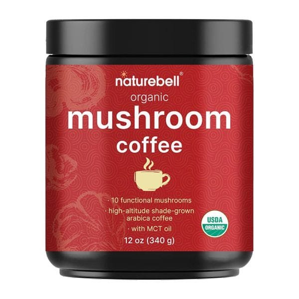 NatureBell Organic Mushroom Coffee with MCT Oil – 340gm