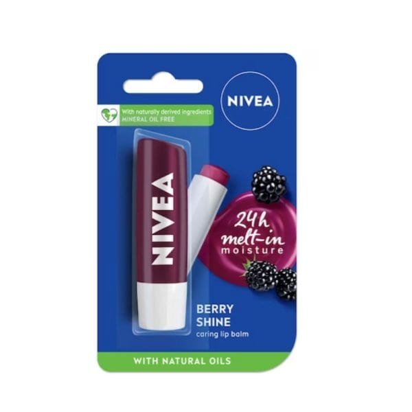 Nivea Berry Shine Lip Balm – 4.gm