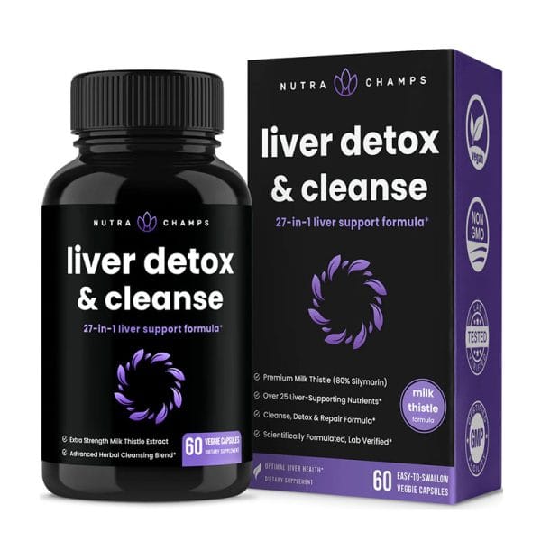 Nutra Champ Liver Detox & Cleanse – 60 Capsules