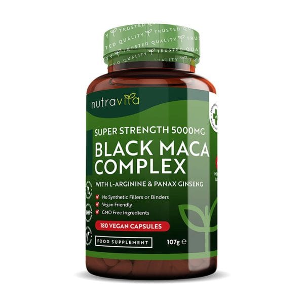 Nutravita Super Strength Black Maca Complex 5000mg – 180 capsules