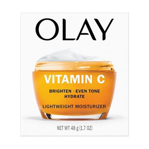 Olay Vitamin C Lightweight Face Moisturizer – Brighten – Even Tone – Hydrate – Lightweight Anti-Aging Cream for Dark Spots – 48gm