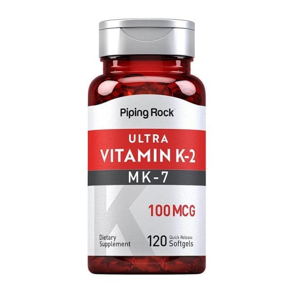 Piping Rock Vitamin K2 MK7 100 mcg – 120 Softgels
