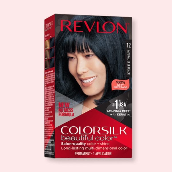 Revlon Color Silk beautiful hair Color 12 Natural Blue Black