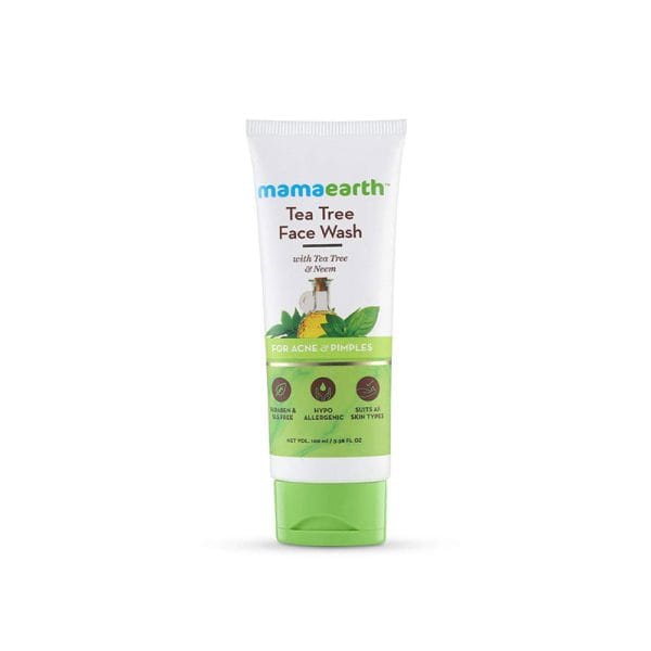 Mamaearth tea tree facewash for acne & pimples – 100ml