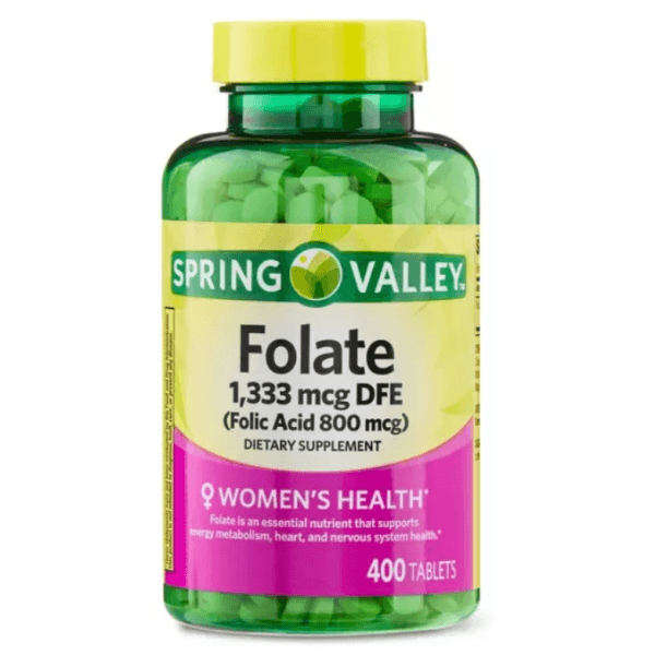 Spring Valley Folic Acid 800 mcg 400 Tablets