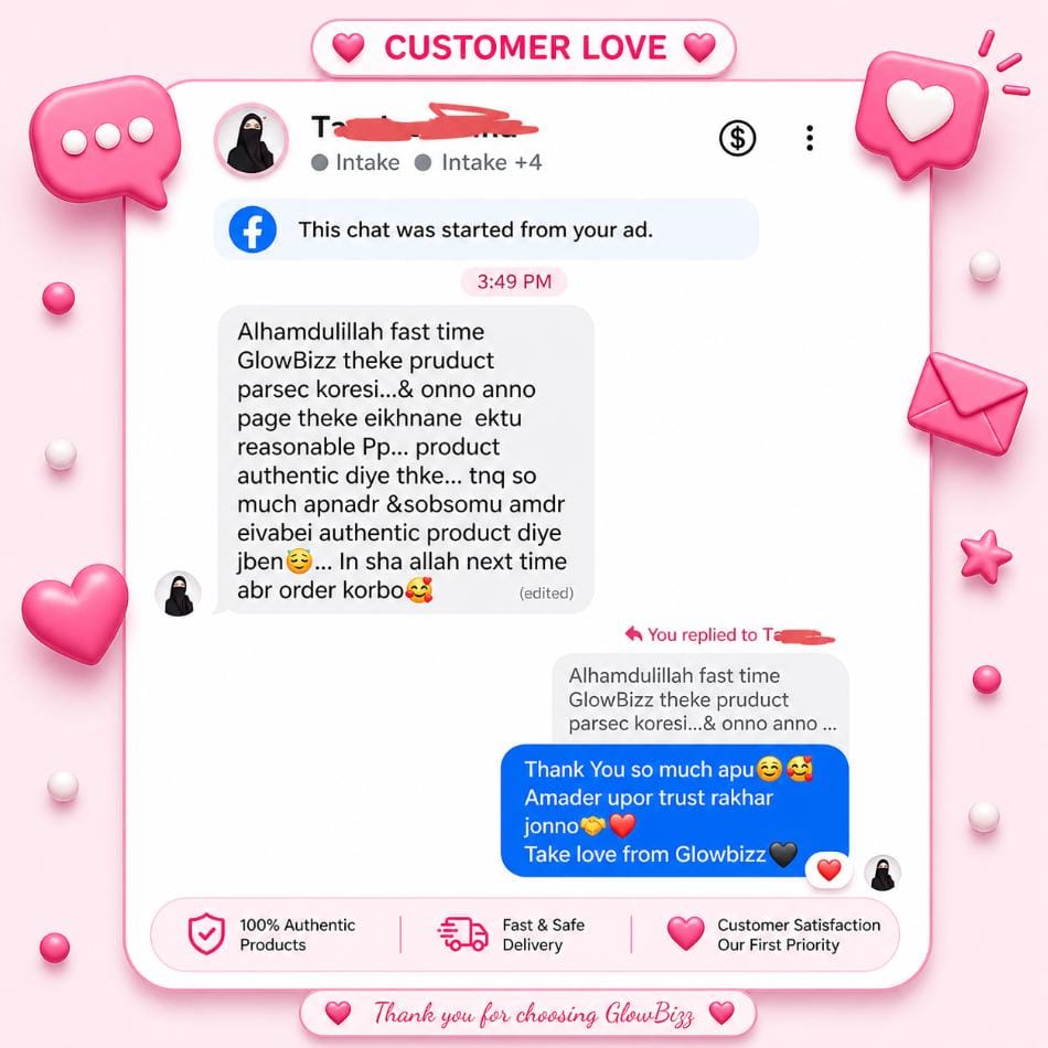 Glowbizz customer review 2